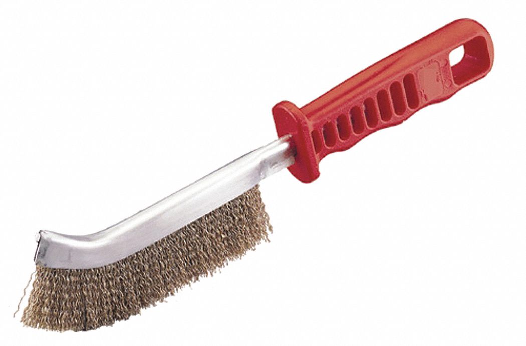 BRUSH SCRATCH PLASTIC HANDLE