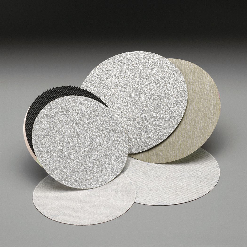 DISC ROLL, PB273, PRESSURE-SENSITIVE ADHESIVE, ANTI-LOAD, P220 GRIT, 6 IN, ALUMINUM OXIDE, RL 100