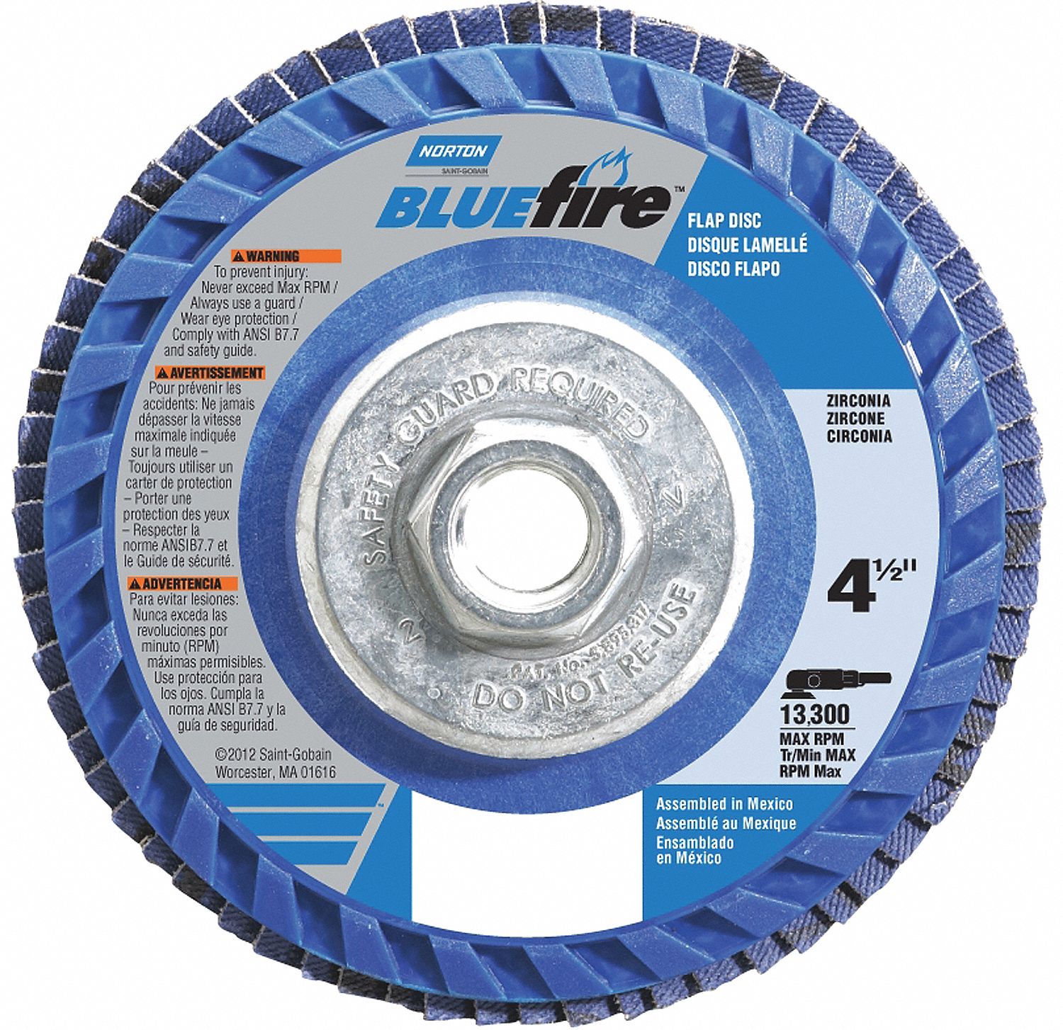 FLP DISC 5X5/8-11 40 GRT T27 BLU FI