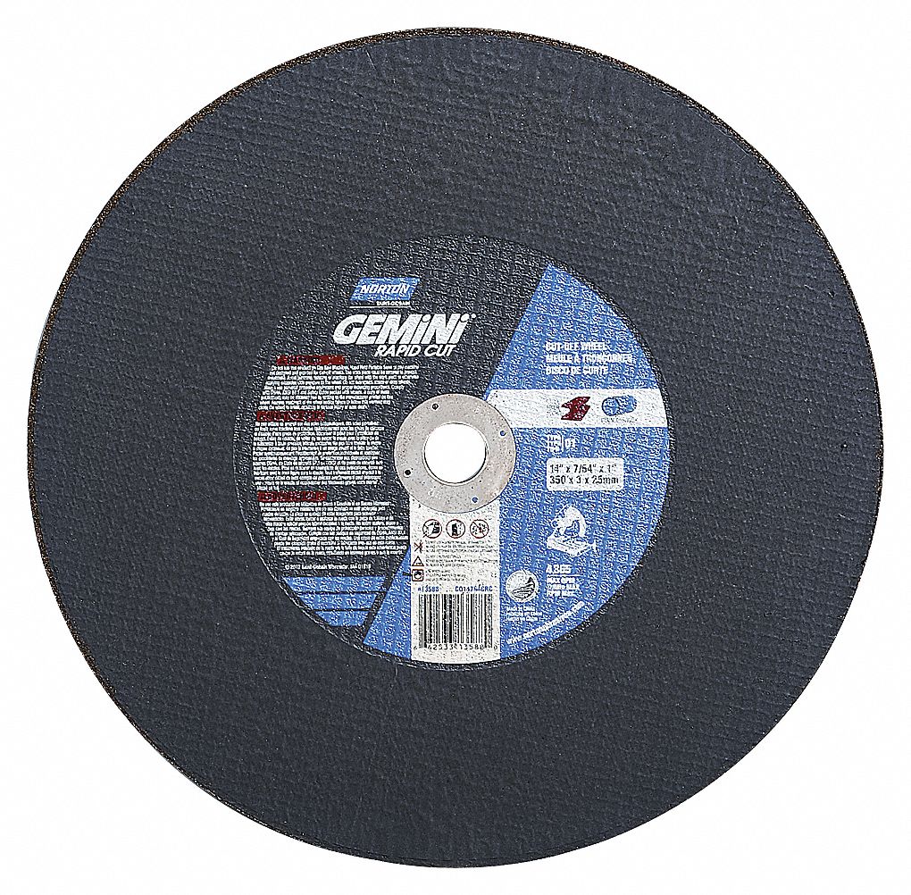 WHEEL 14X3/32X1IN GEMINI RAPID CUT T01