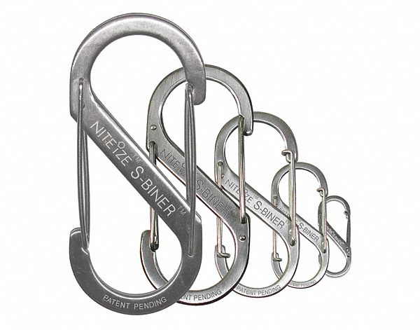 CARABINER S-BINER SIZE 1 S/S 2/CD