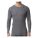 THERMAL SHIRT, 210 GSM, CHEST 42-44 IN, MEN'S, BLACK MIX, LARGE, COTTON/POLYESTER