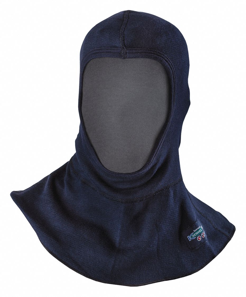 FLAME RESISTANT HOOD,SZ UNIVERSAL,NAVY