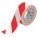 FLOOR MARKING TAPE, GENERAL PURPOSE, STRIPED, RED/WHITE, 2 IN X 100 FT, 8 MIL THICKNESS