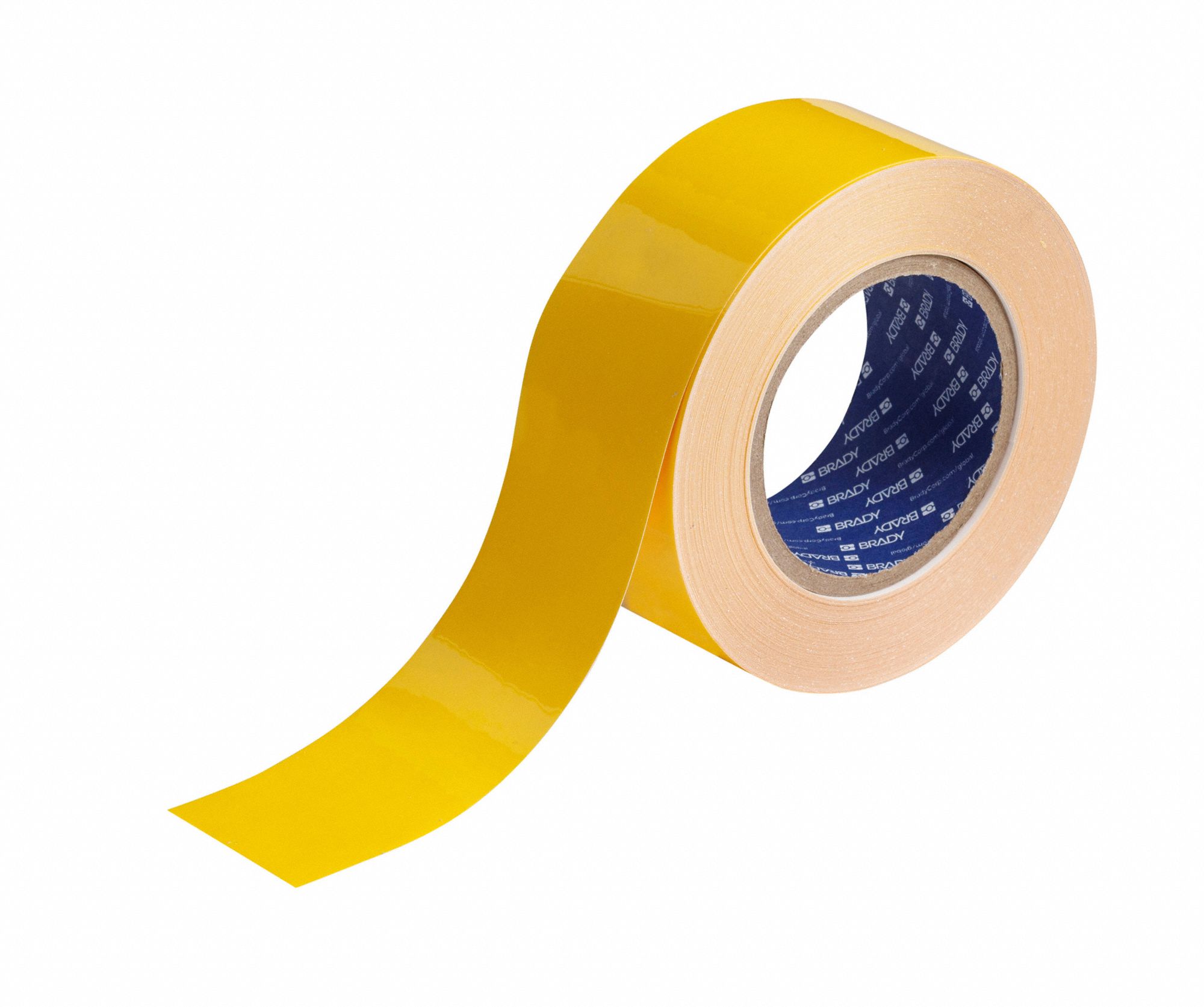 Brady 104312 ToughStripe Floor Marking Tape, 2 in x 100 ft, Yellow