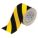 FLOOR MARKING TAPE, GENERAL PURPOSE, STRIPED, BLACK/YELLOW, 4 IN X 100 FT, 8 MIL THICKNESS