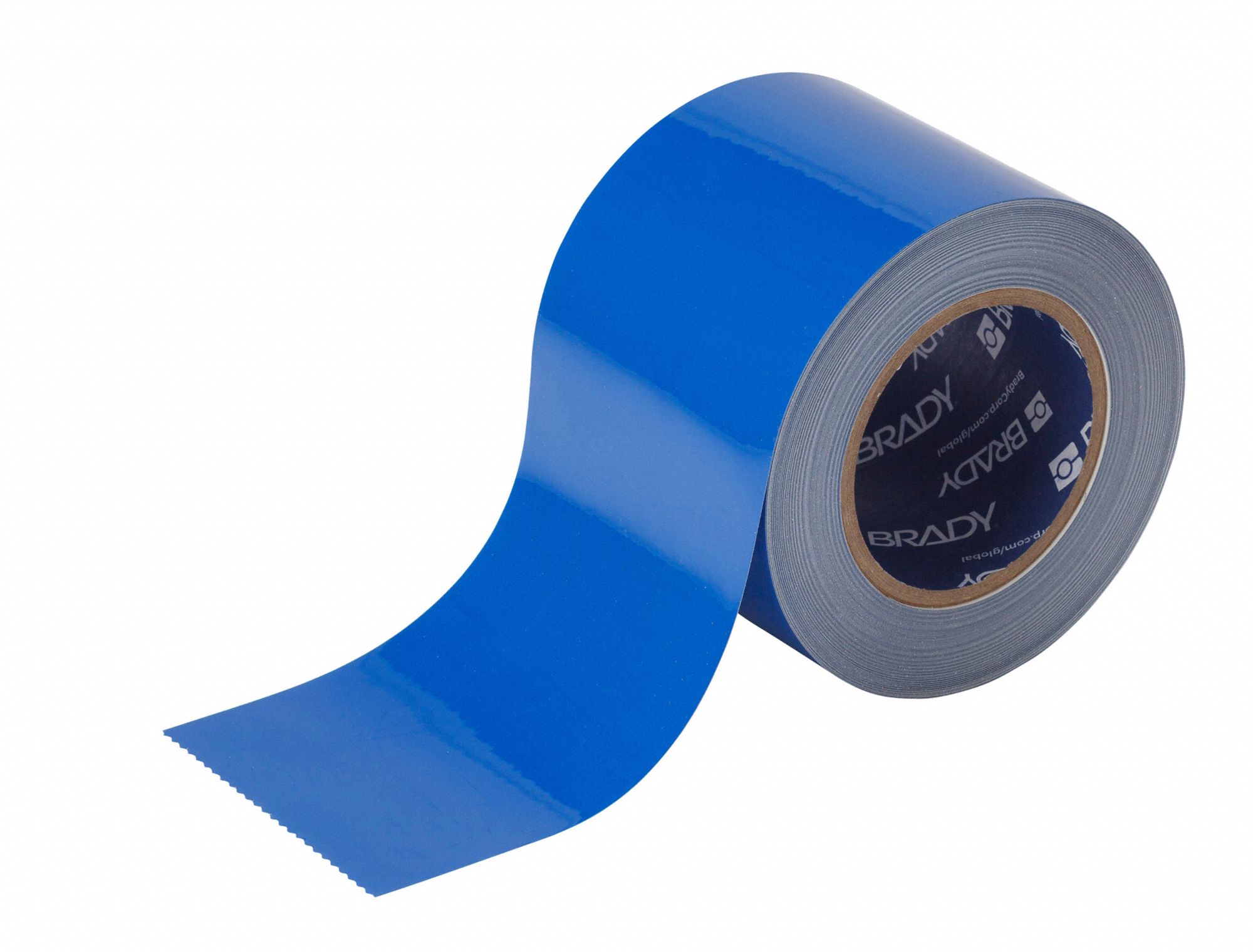 FLOOR MARKING TAPE, GENERAL PURPOSE, SOLID, BLUE, 4 IN X 100 FT, 8 MIL THICKNESS, BRADY TOUGHSTRIPE