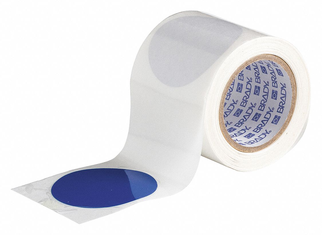 FLOOR MRK TAPE DOT 3-1/2IN D PK55