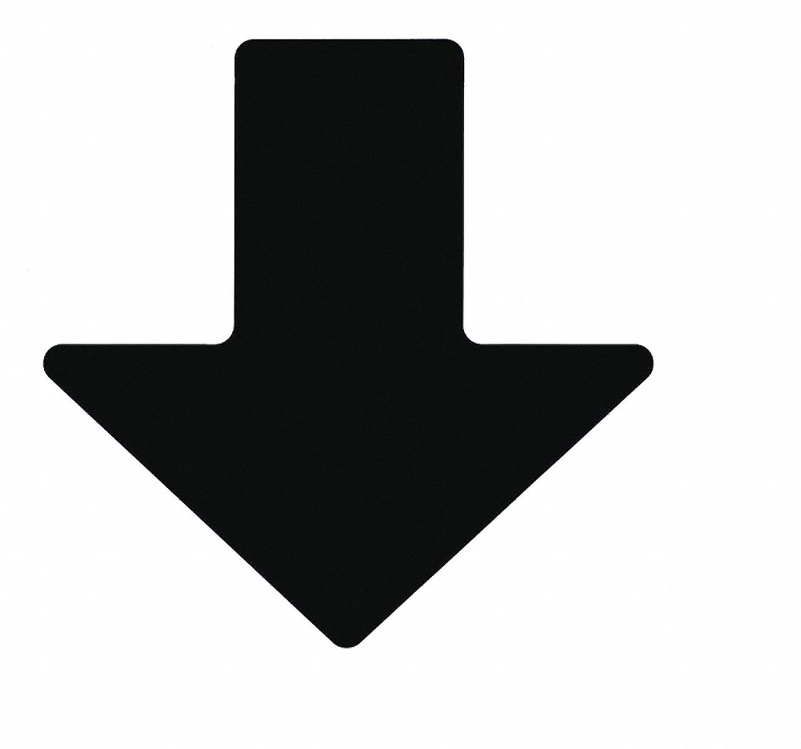 BLK FLR ARROWS 2INX 5IN B514 100/PK