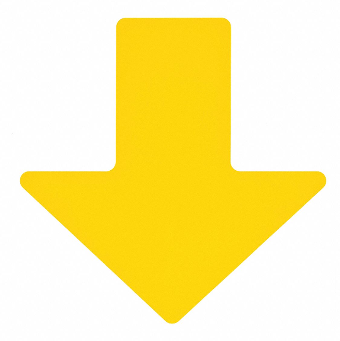 FLOOR MARKING TAPE,ARROW,2IN W,YLW,PK100