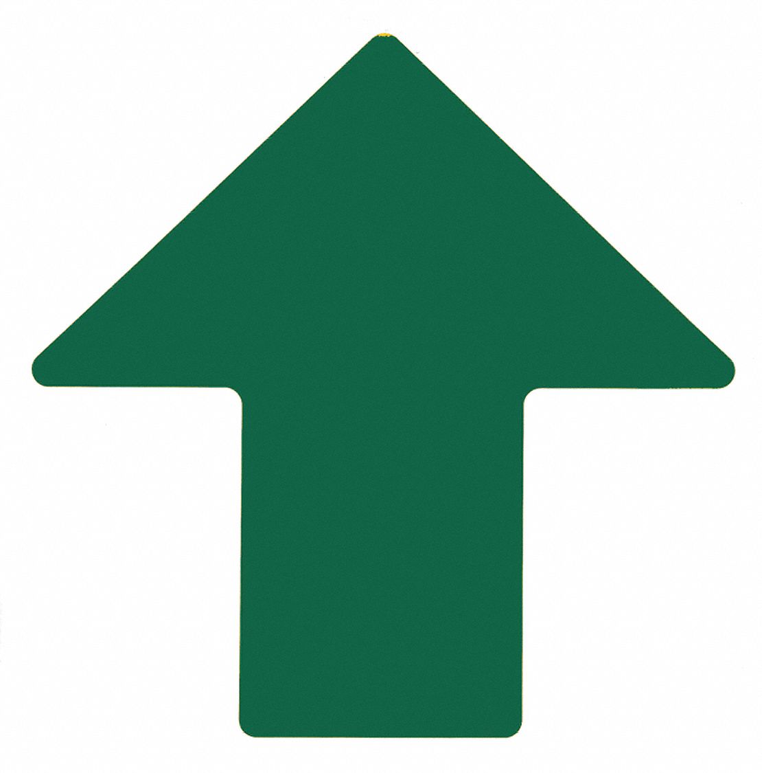 Floor Marking Tape: Arrow, Solid, Green, No Legend, 4 in x 10 in, 8 mil Tape Thick, Brady®, B-514