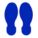 FLOOR MARKING TAPE, FOOTPRINT, SOLID, BLUE, NO LEGEND, 3½ IN X 10 IN, 8 MIL THICKNESS, BRADY