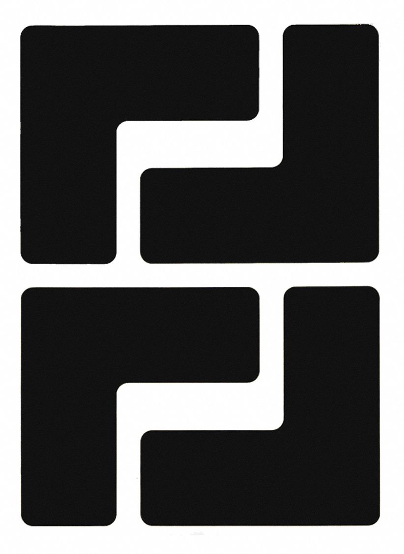 COINS ADHESIFS NOIRS POUR PLANCHER