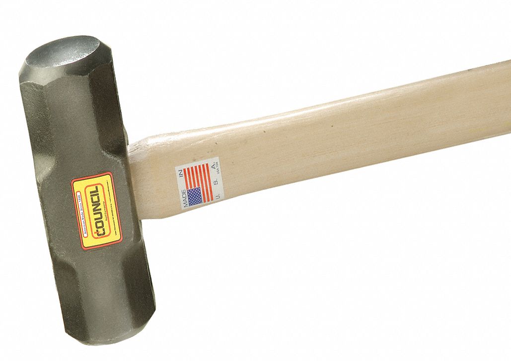 Double Face Sledge Hammer, 20 lb. Head Weight, 3-1/4" Head Width, 36" Overall Length