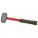 ENGINEERS HAMMER, STEEL, FIBREGLASS HANDLE, 2½ LB HEAD WT, 14 IN OVERALL L, ROUND SHAPE, STEEL