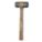 DRILLING HAMMER, STEEL, WOOD HANDLE, 3 LB HEAD WT, ROUND SHAPE, STEEL