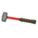 ENGINEERS HAMMER, STEEL, FIBREGLASS HANDLE, 4 LB HEAD WT, 14 IN OVERALL L, ROUND SHAPE, STEEL