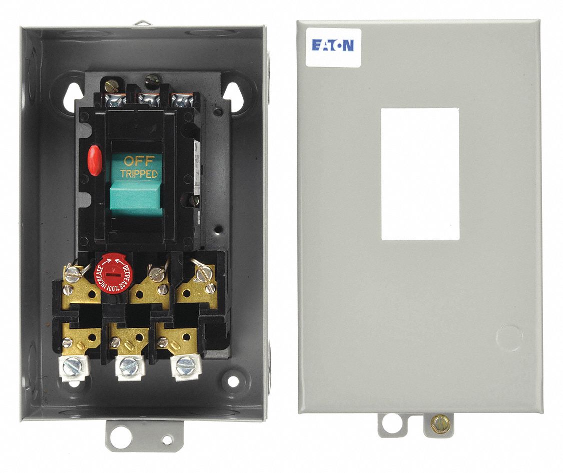 Manual Motor Starter: Non-Reversing, 3 Poles, 20 A, NEMA Size M-1, Thermal Protection