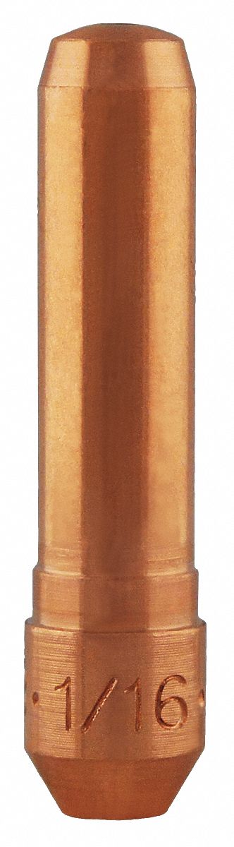 WELDING CONTACT TIP, CENTREFIRE, 1/16 IN/1.6MM