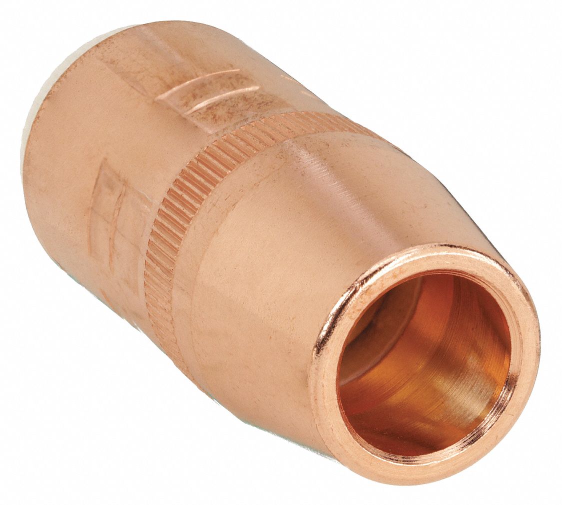 NOZZLE, LARGE CENTREFIRE, ⅝ IN, CONICAL TIP, FLUSH TIP, COPPER