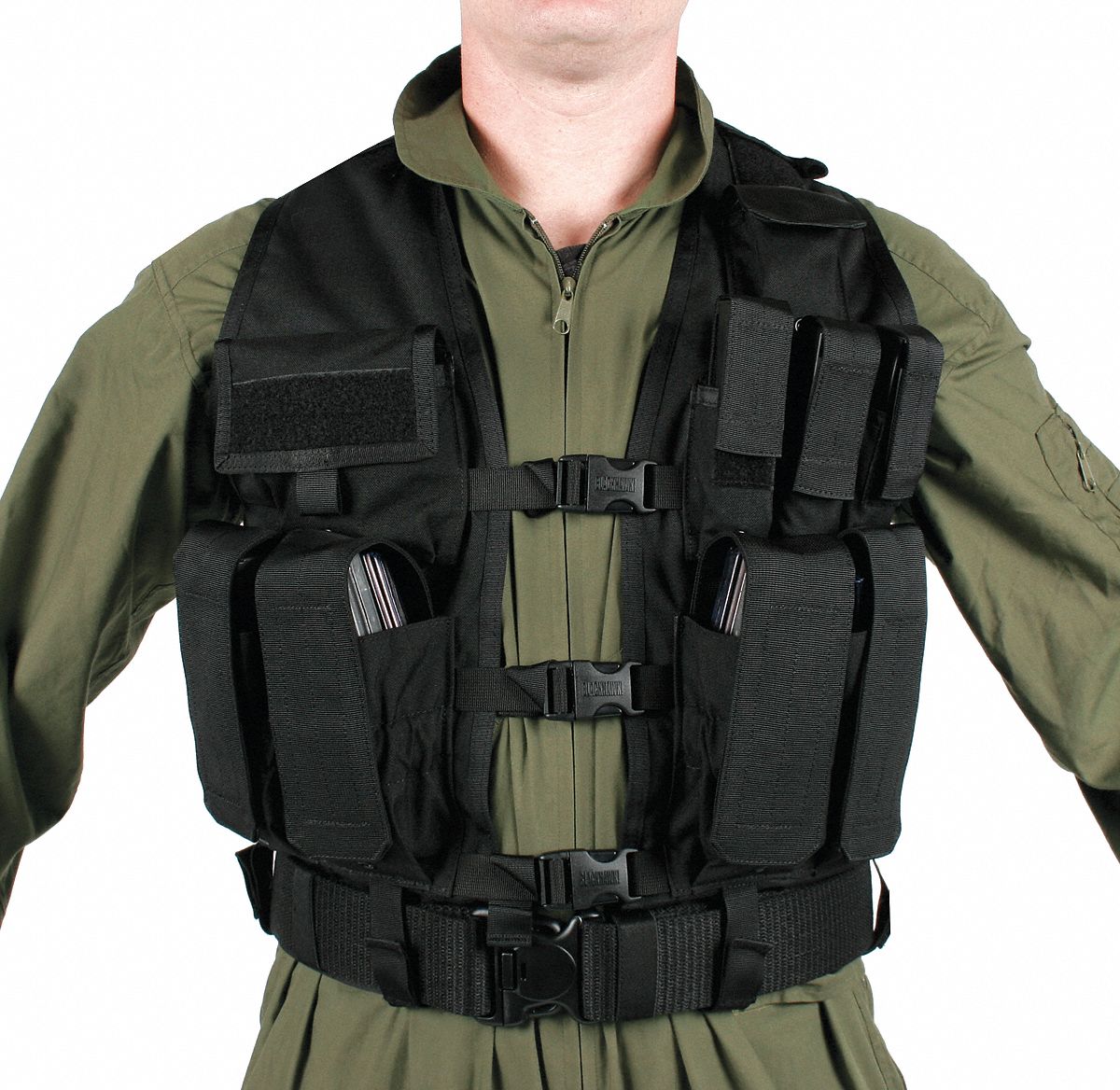 Urban Assault Vest,Black, - Grainger