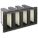 V-BANK AIR FILTER, 12 X 24 X 12 IN, MERV 15, FIBREGLASS, NUMBER OF VS: 4