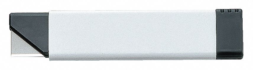 UTILITY KNIFE, WHT, 6 SNAP-OFF BLADES, 4.13 X 0.94 IN, 0.28 IN THICK, POLYPROPYLENE/STAINLESS STEEL