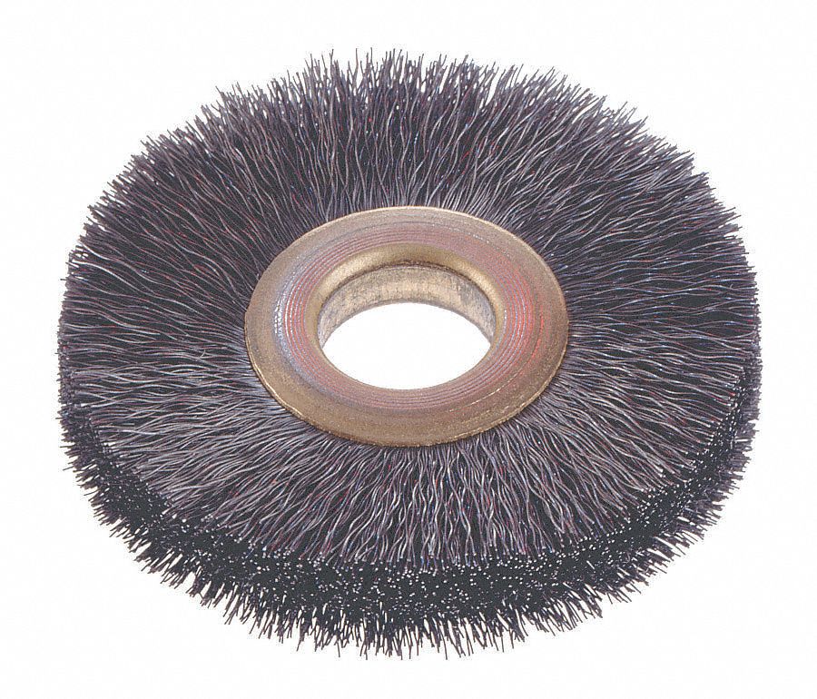 BRUSH WHEEL WIRE CRIMP 1-1/4IN