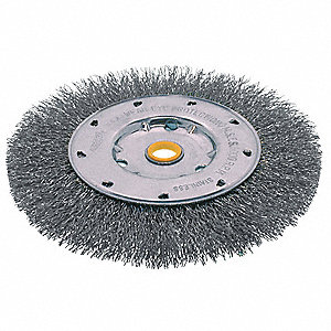 BRUSH WHEEL WIRE NAR FACE 6IN