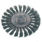 BRUSH WHEEL WIRE KNOT 6IN