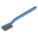 SCRATCH BRUSH, MOLDED HANDLE, HANG HOLE, 3 X 7 ROWS, 7 1/4 IN OAL/7/16 IN TRIM, STAINLESS/PLASTIC