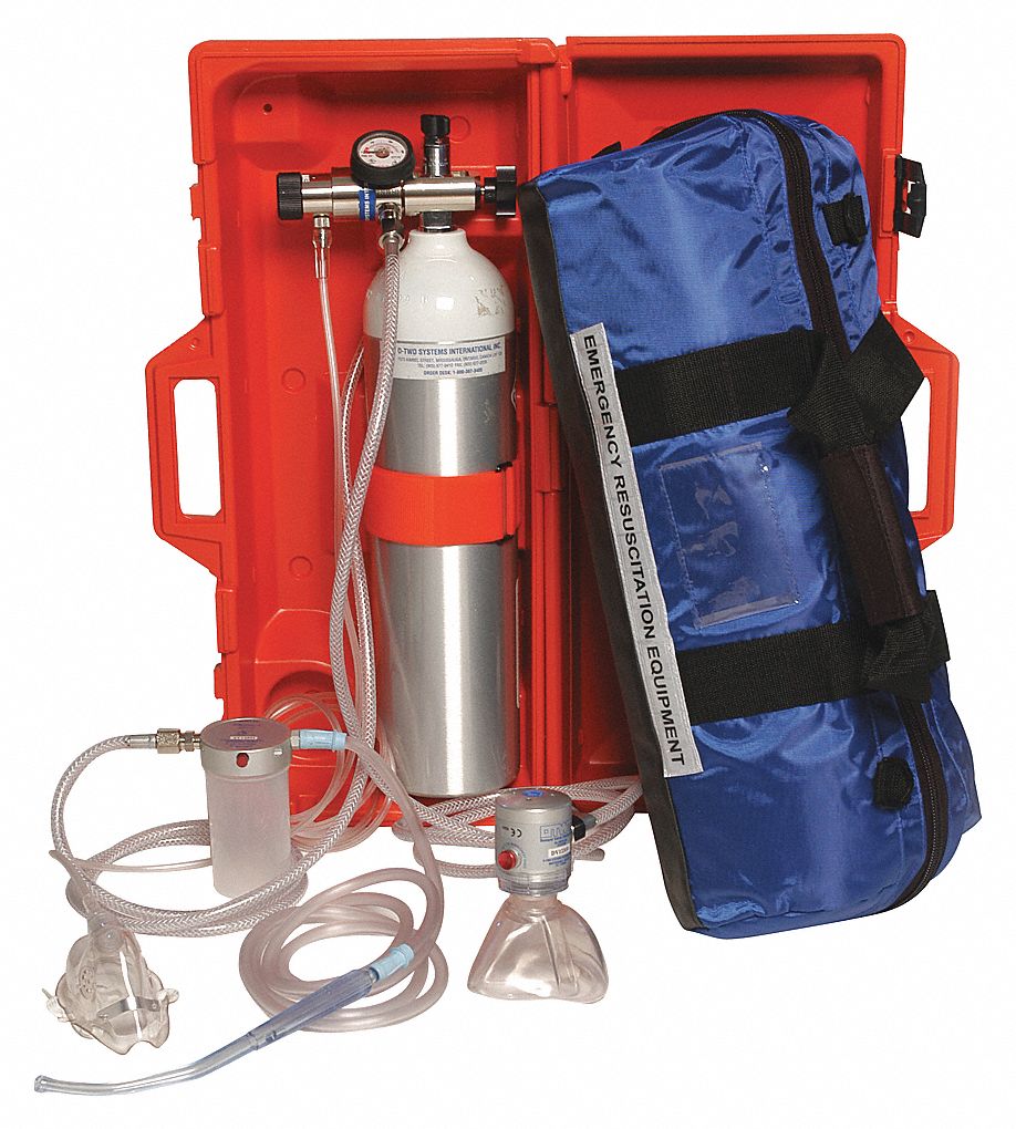 RESUSCITATOR KIT, DEMAND VALVE, ADJUSTABLE 0-25 LPM, REGULATOR, WRENCH, MOULDED PLASTIC