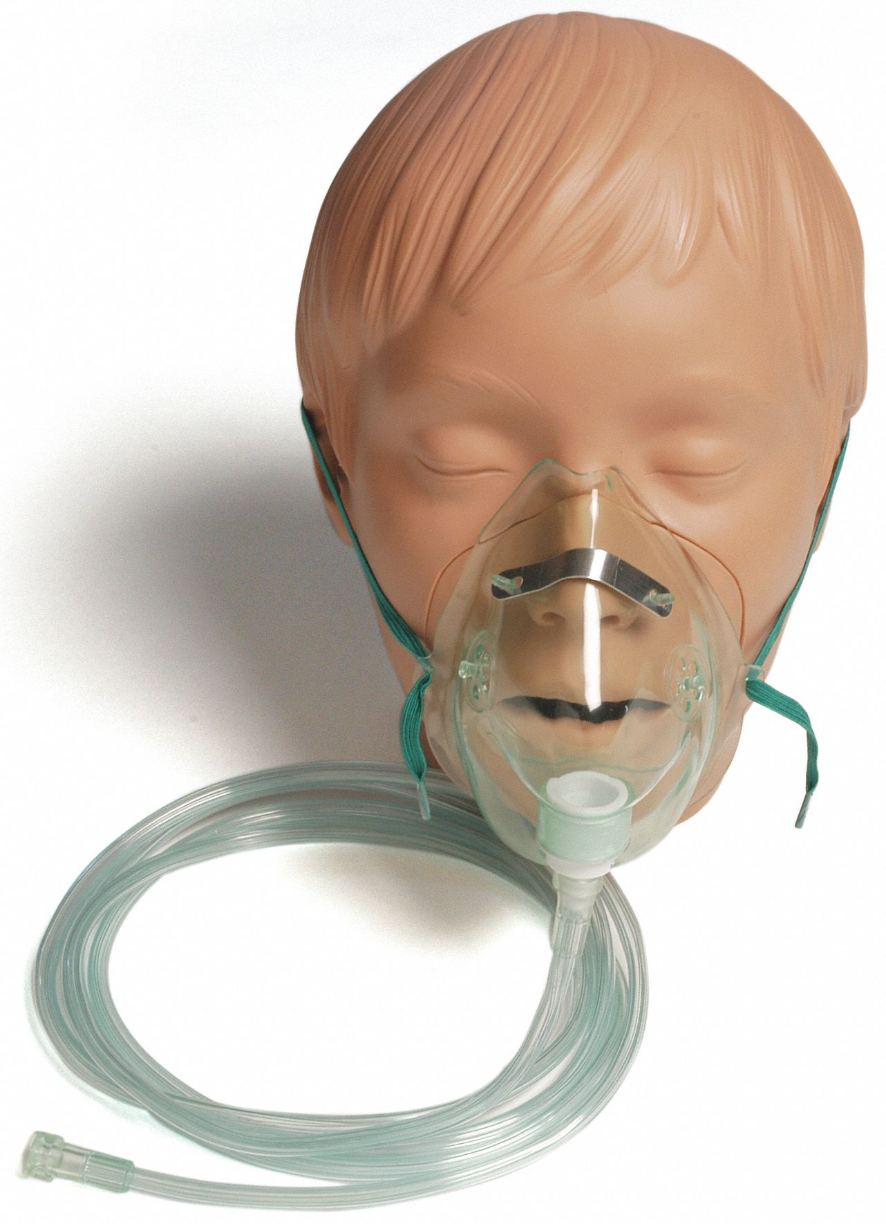 CANNULA, ADULT, ELONGATED CONCENTRATED MASK, TUBING, MEDIUM, CLEAR, 7 FT, PVC