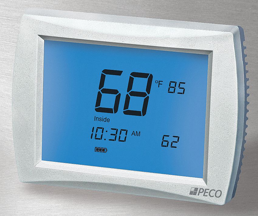 PECO THERMOSTAT TCH SCRN 3H/2C HUM CNTRL Low Voltage Programmable