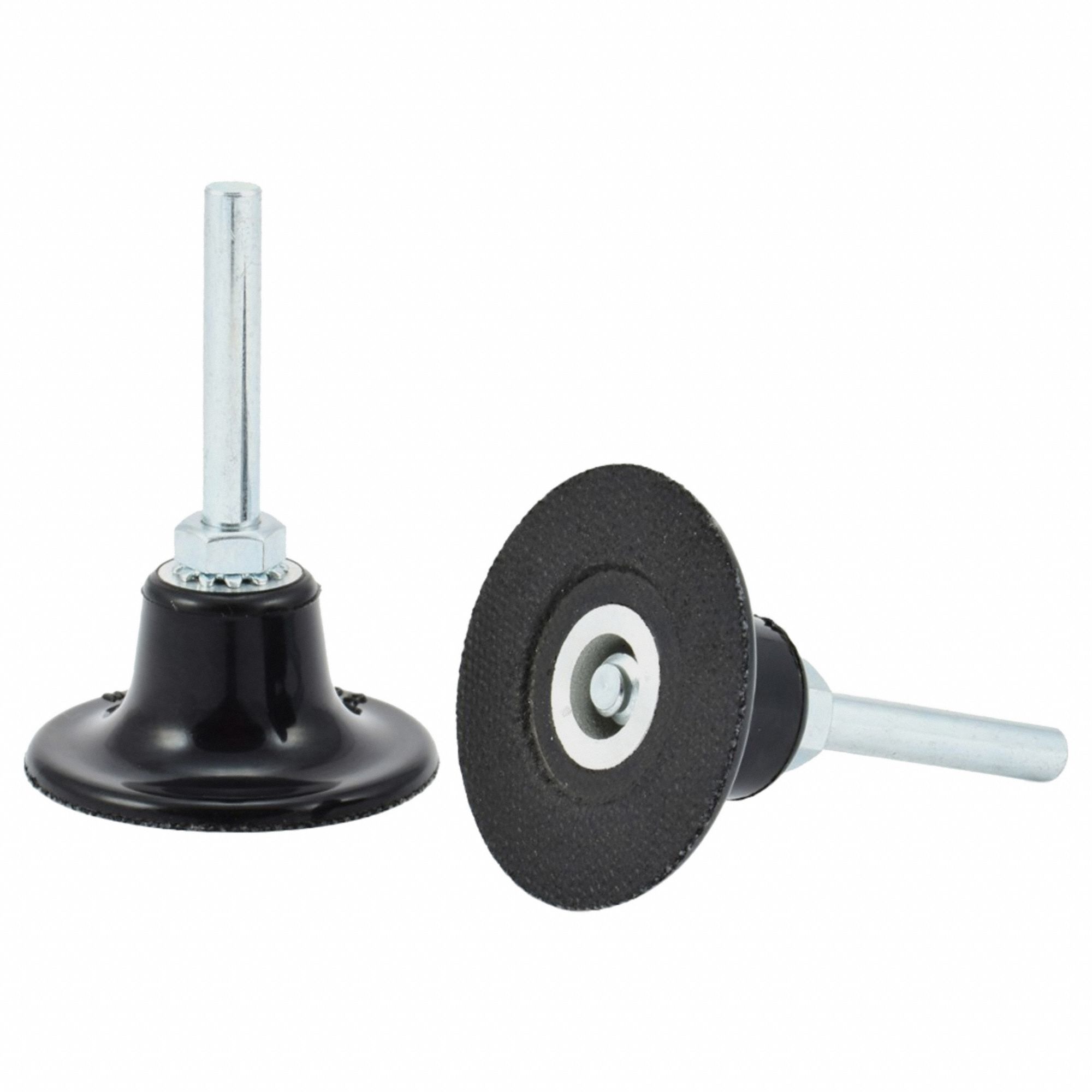 Quick Change Disc Backup Pad: TS, 1 1/2 in Dia, 1/4 in Straight-Shank, Medium Density