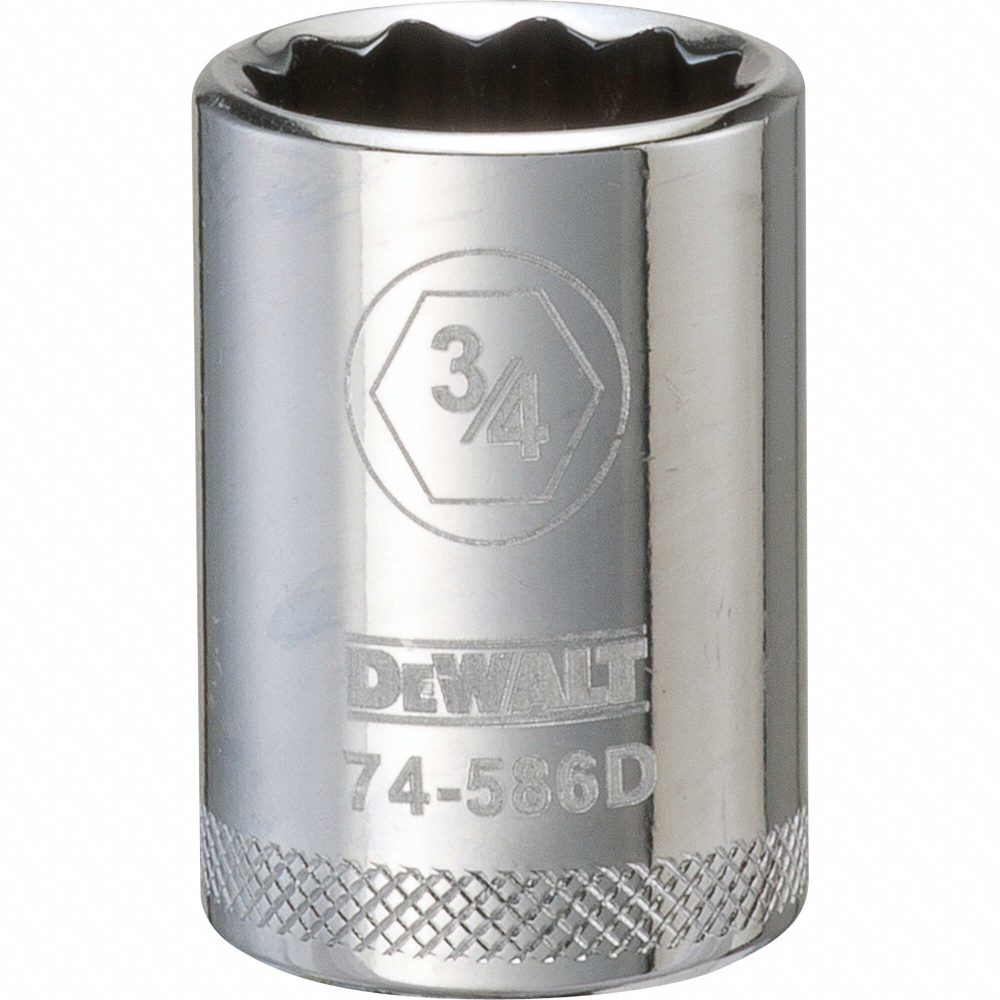 Deep Socket 1/2in 12-Point 3/4in