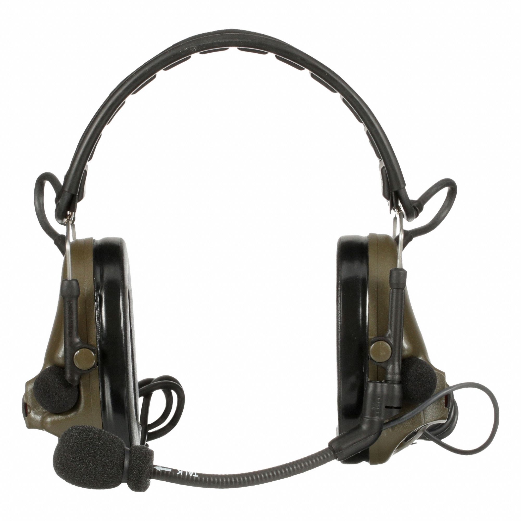 Tactical Headset Two Way Dual Lead Green
