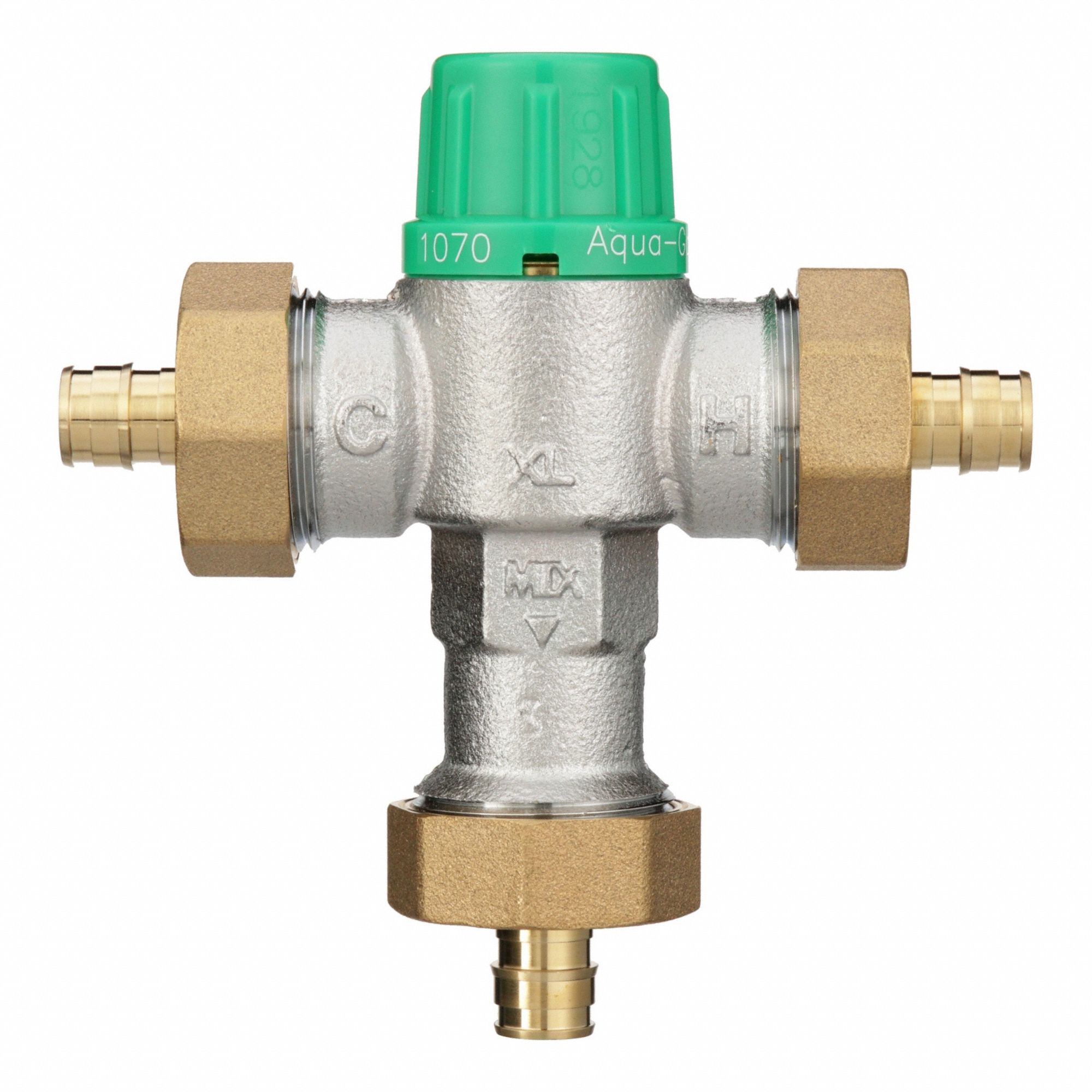 Thermostatic Mixing Valve: 1/2 in Inlet Connection Size, 1/2 in Outlet Connection Size