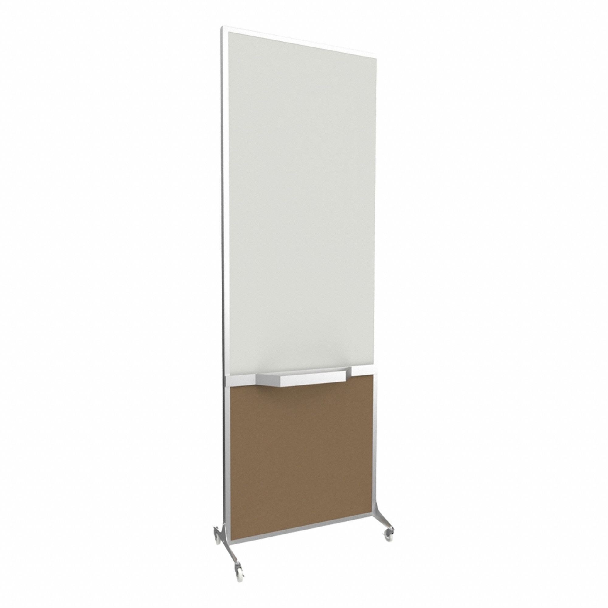 Room Divider: 1 Panels, Opaque, Latte Panel, 76 in Overall Ht, 26 1/2 in Overall Wd, Fixed