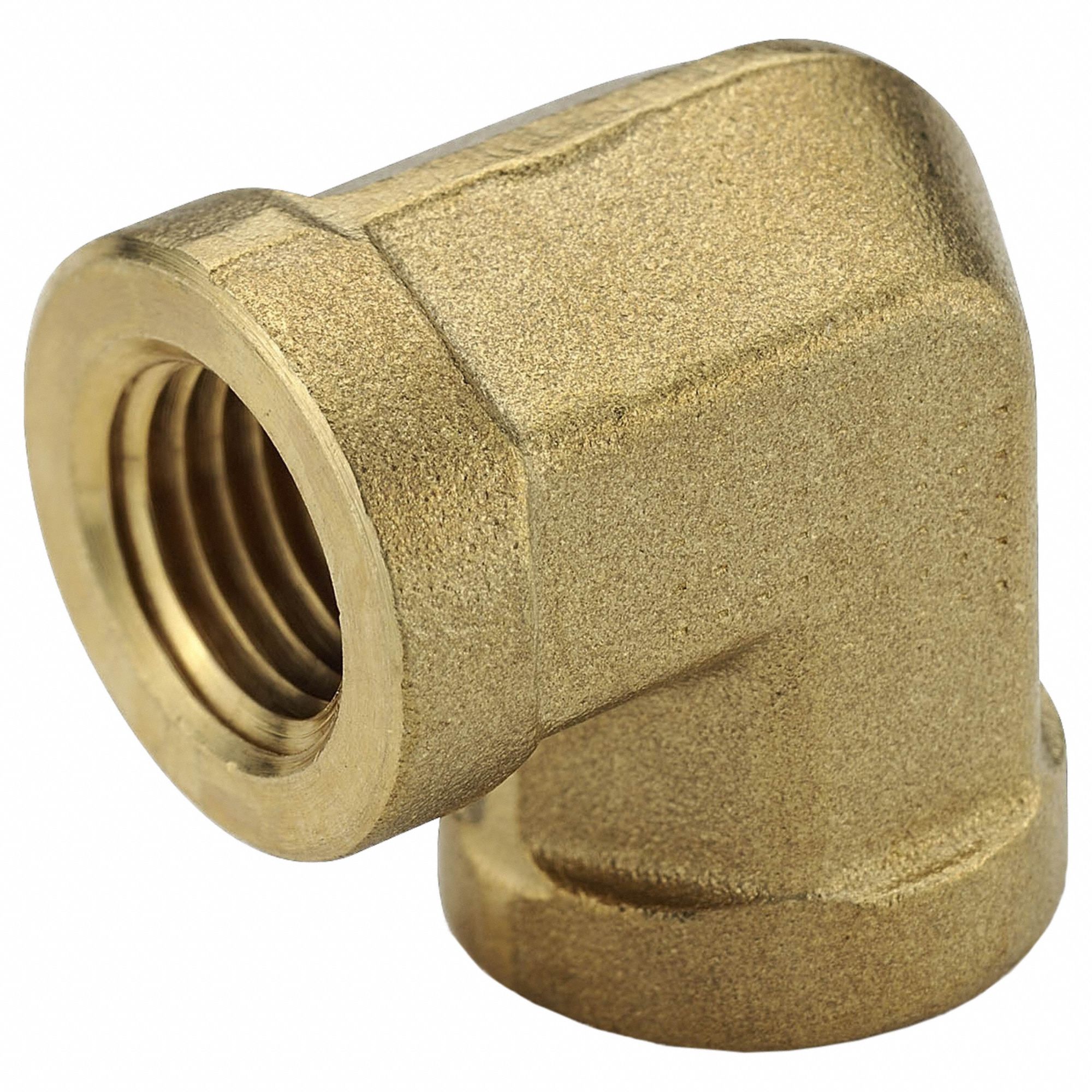 Pipe Fitting: Brass, 1/8 in x 1/8 in Fitting Pipe Size, Female NPT x Female NPT, 1/2 in Overall Lg