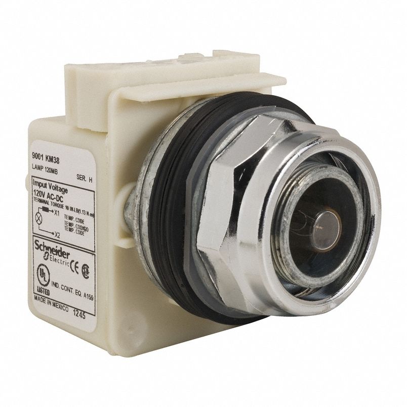 Pilot Light: 30 mm Panel Mounting Size, No Lens Included, Incandescent