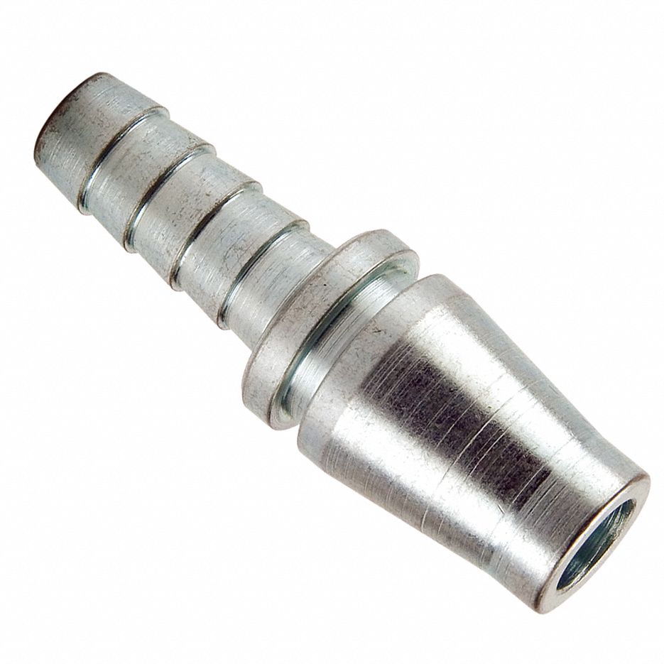 Barb Connector Easy Plugging Pipe Fitting Reliable Quick Coupling Stainless Steel for Air Hose Inner 1/4-Outer 1/4 