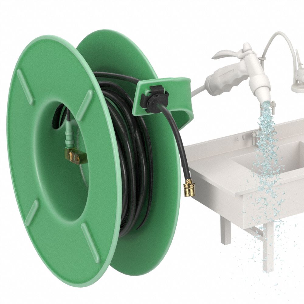 Pre-Rinse, Garden & Potable Water Spring-Return Hose Reels