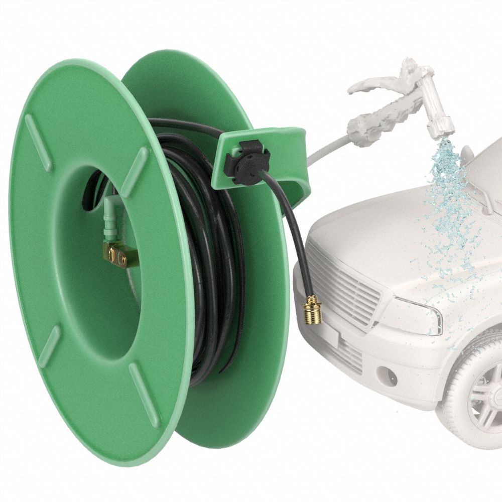 Washdown & Pressure Washer Spring-Return Hose Reels