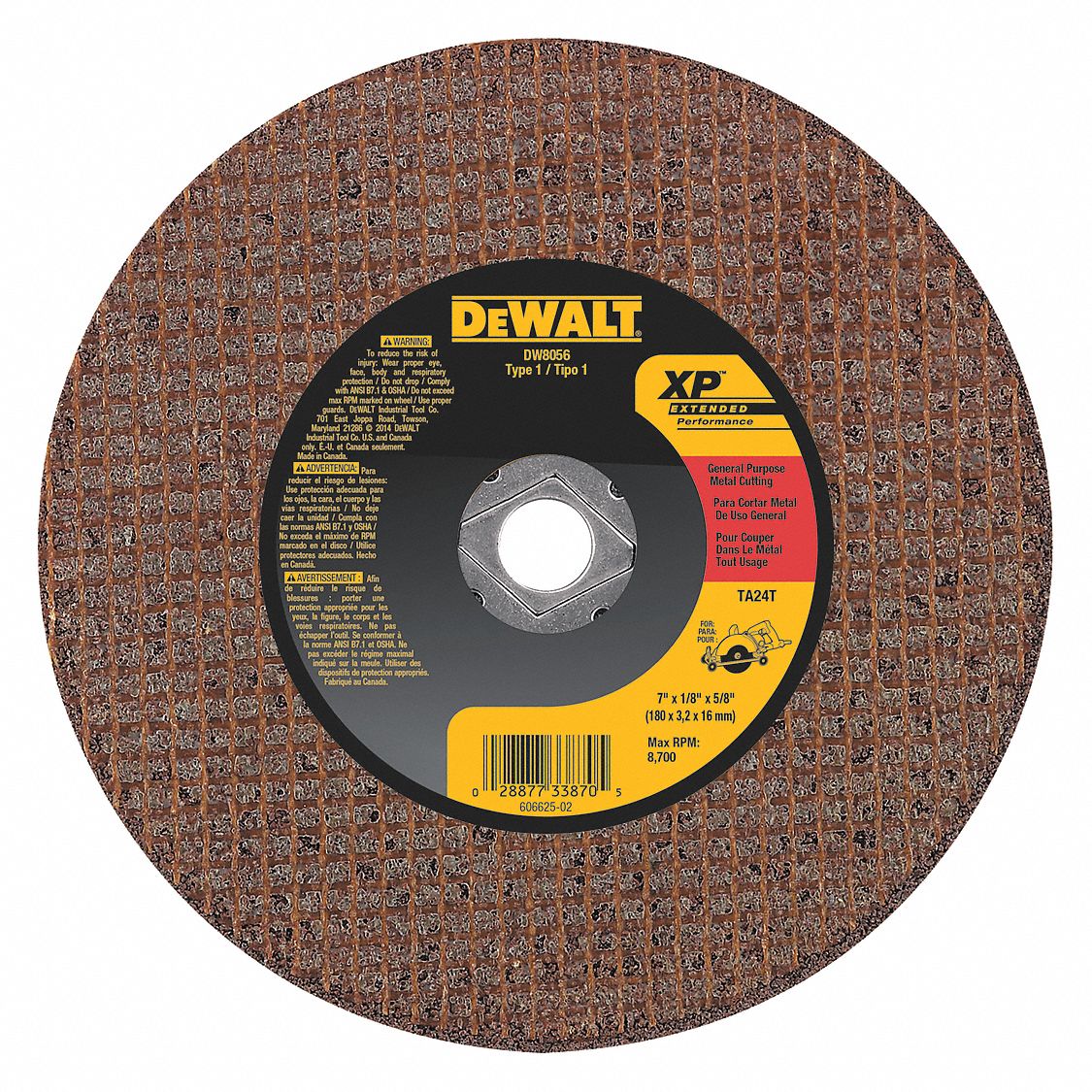 DEWALT, Abrasive CutOff Wheel 120W30DW8056 Grainger