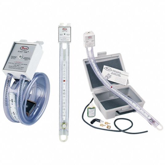 DWYER, Flex UTube, 60 to 60 in wc, Analog Manometer 3T3061211120