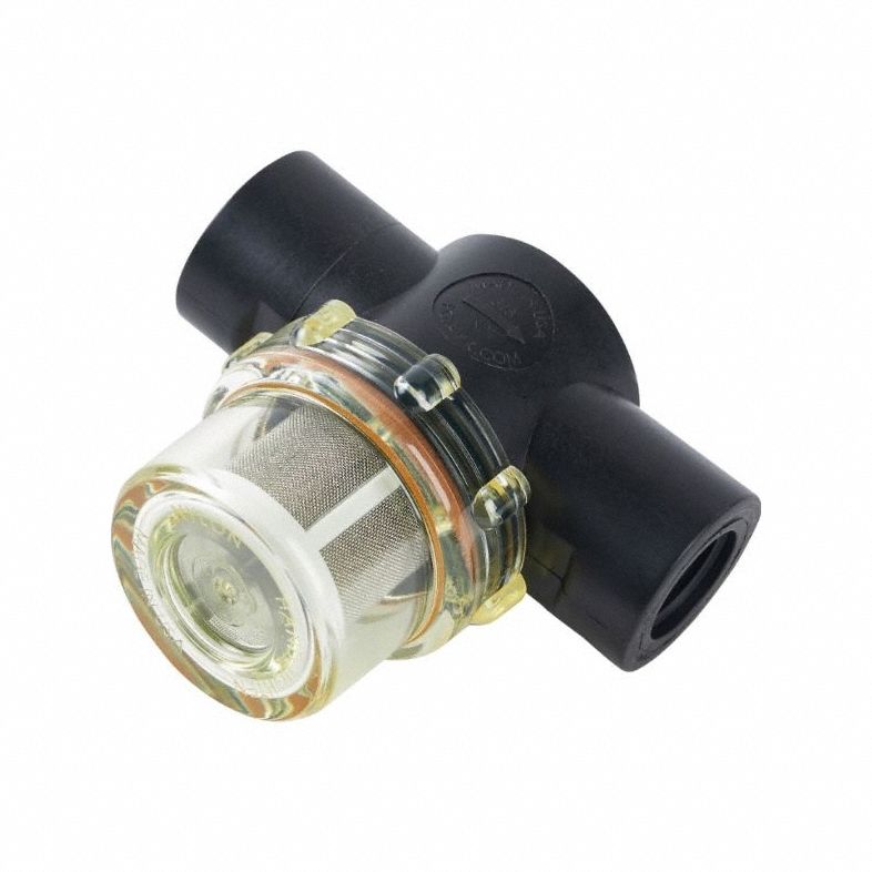 Vacuum Cleaner In-Line Filter, Nylon, 3" L