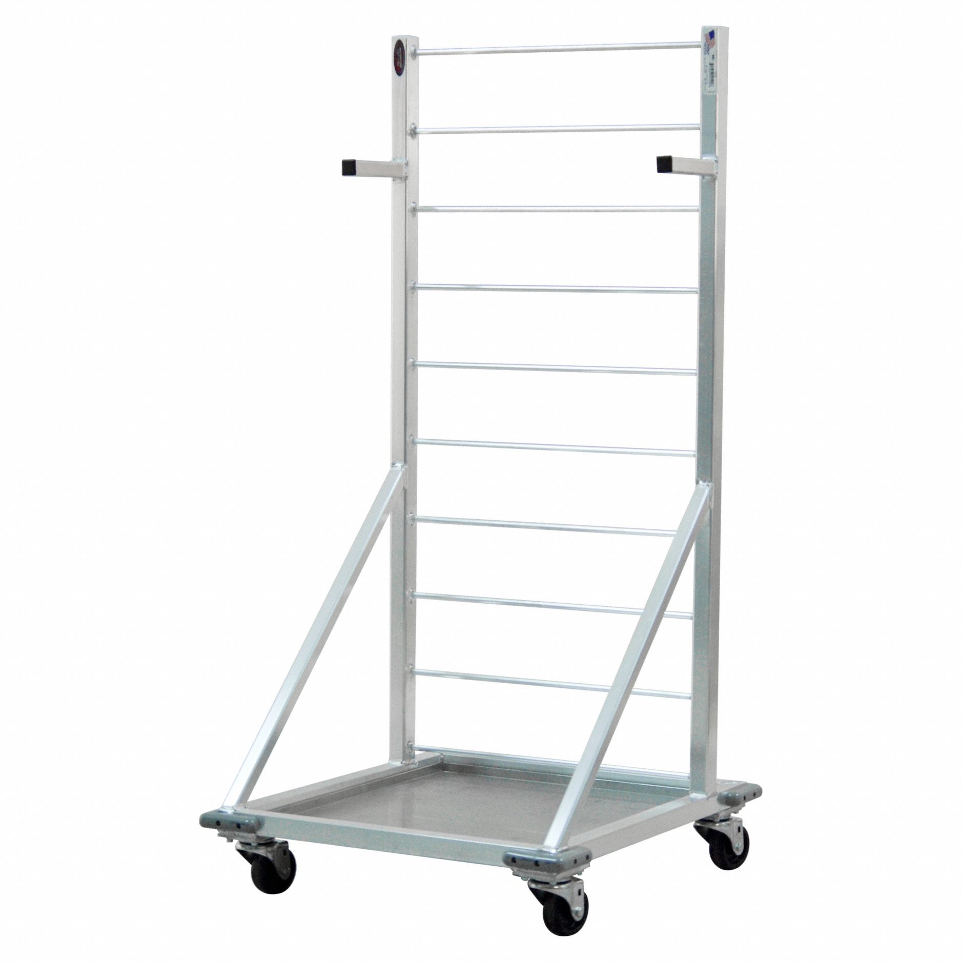 Fry Cart: 27 Fry Baskets, 24 1/2 in Overall Wd, 52 1/2 in Overall Ht, Aluminum