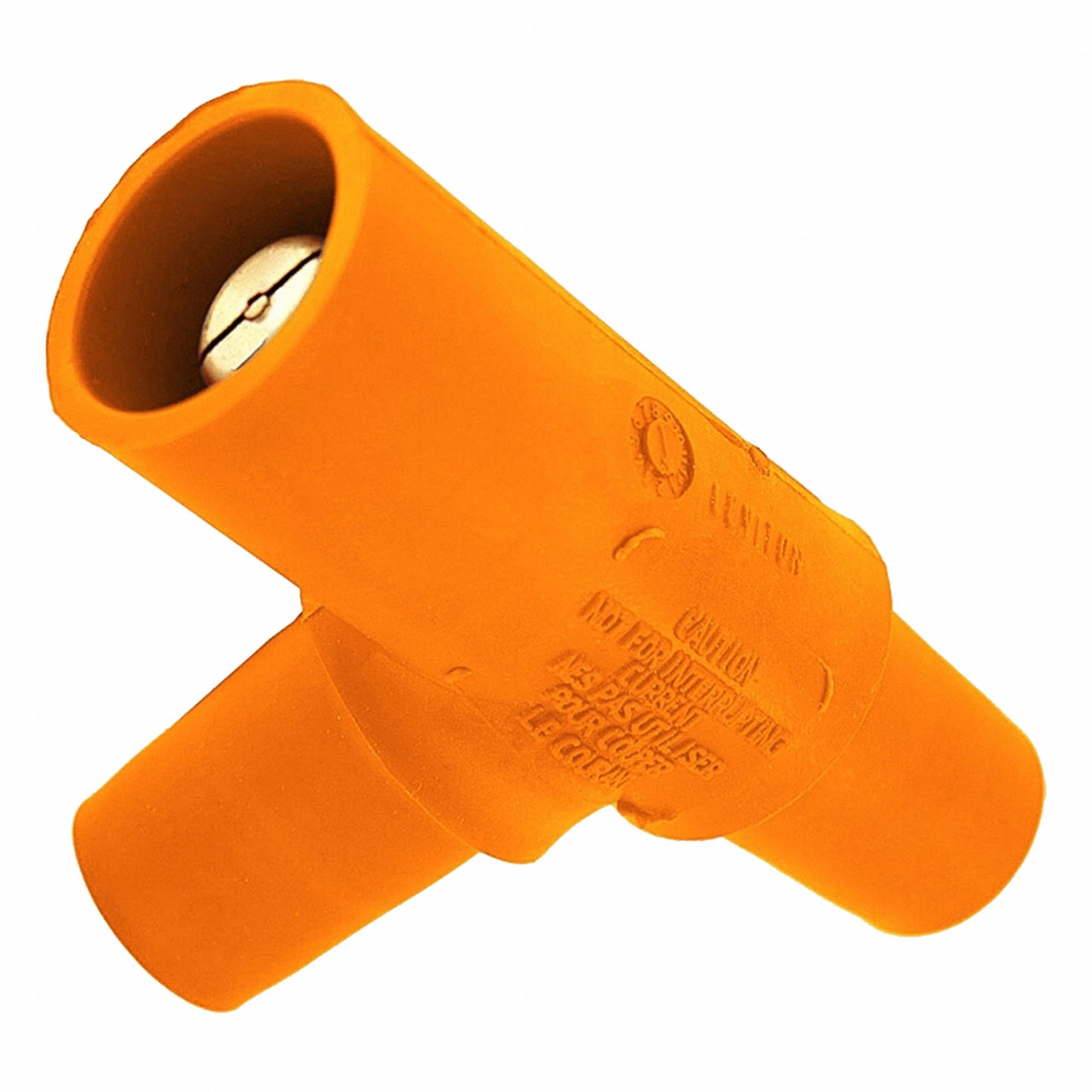 Tee Adapter: Female-Male-Female, 400 A, Orange