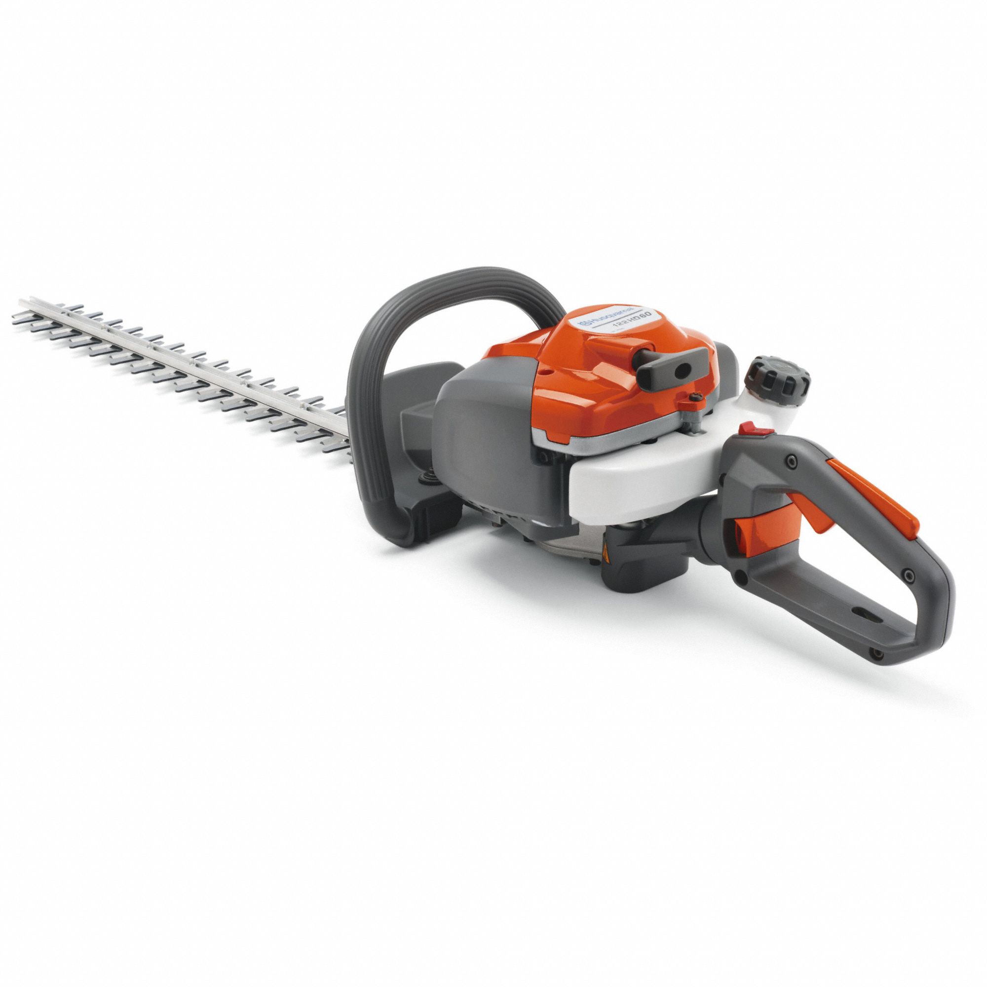 Gas-Powered Hedge Trimmer: 23 3/16 in Cutting Wd, 23 3/16 in Blade Lg, Double-Sided Blade